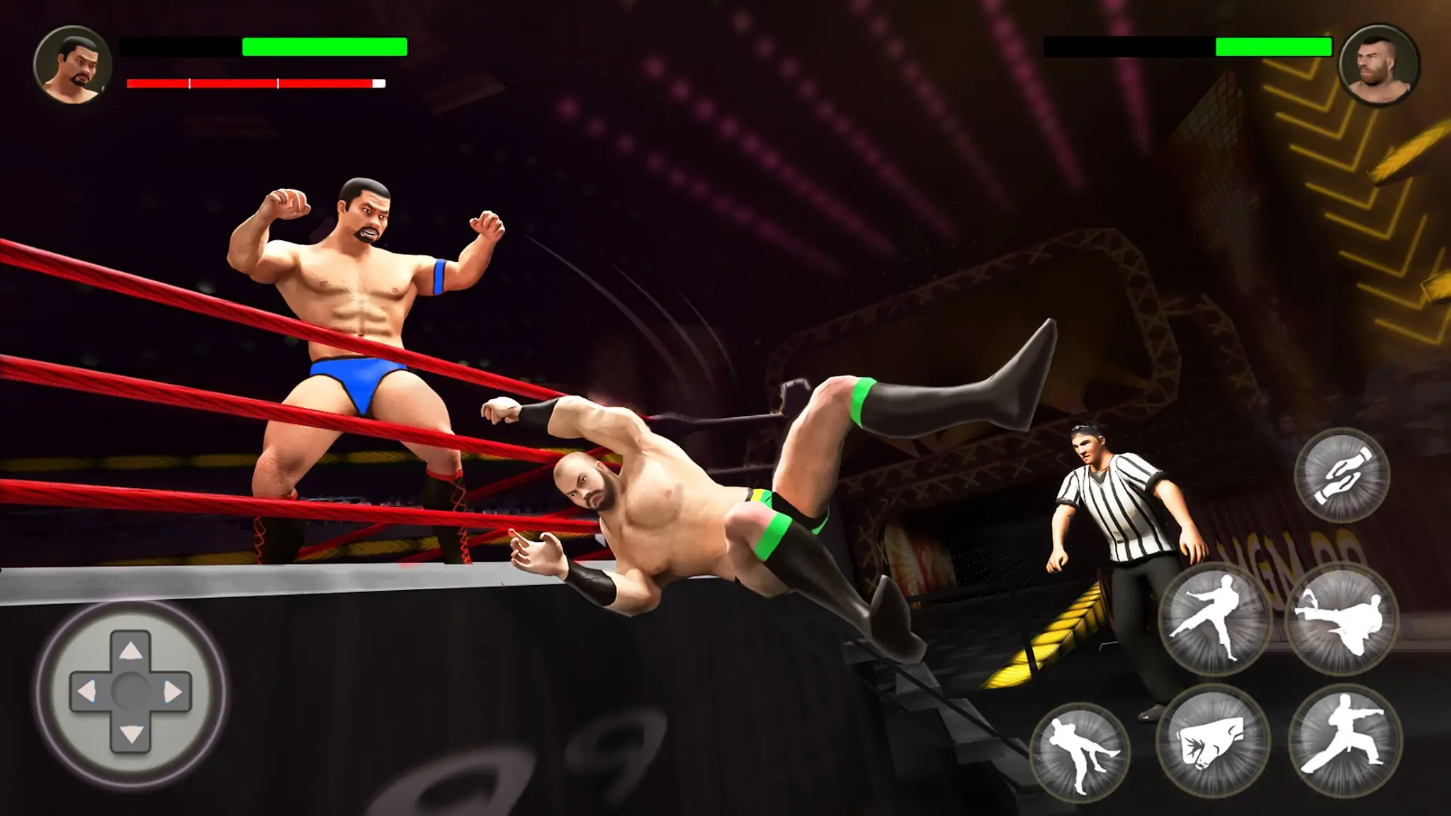 ภาพหน้าจอ PRO Wrestling Fighting Game 4