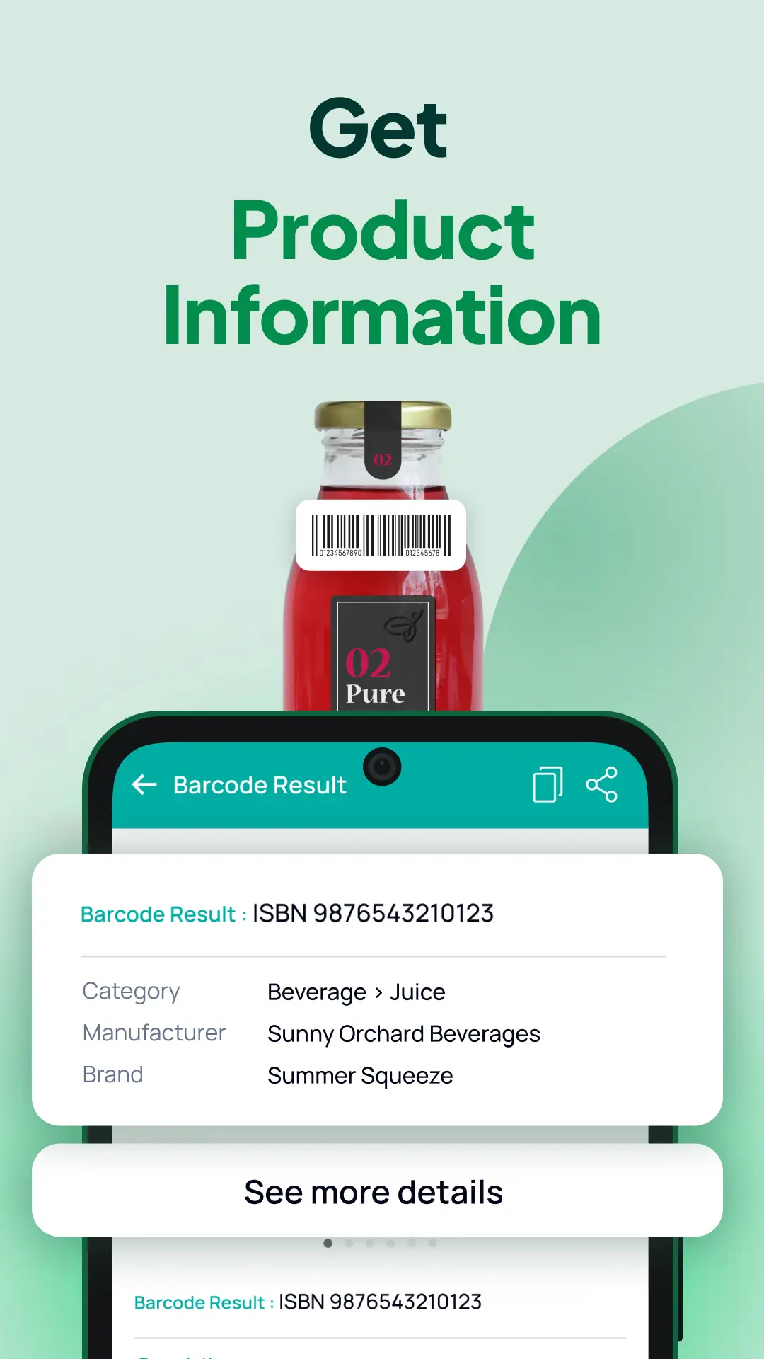 لقطة شاشة QR & Barcode Scanner Launcher %د