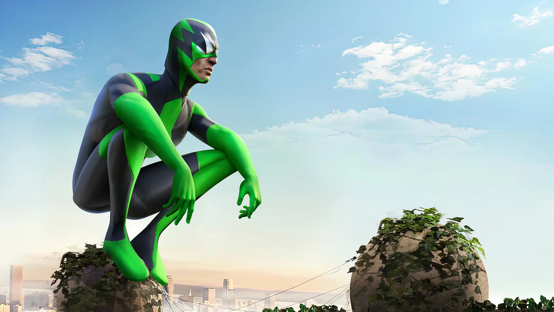 Скриншот Rope Frog Ninja Hero Car Vegas 1