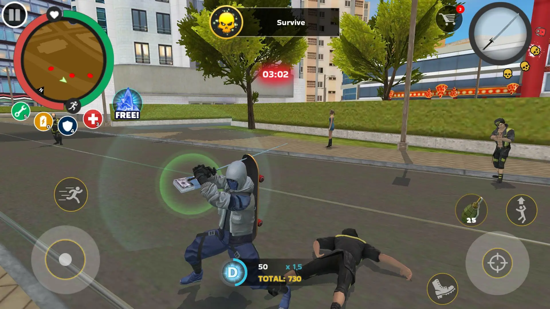Скриншот Rope Hero: Mafia City Wars 1