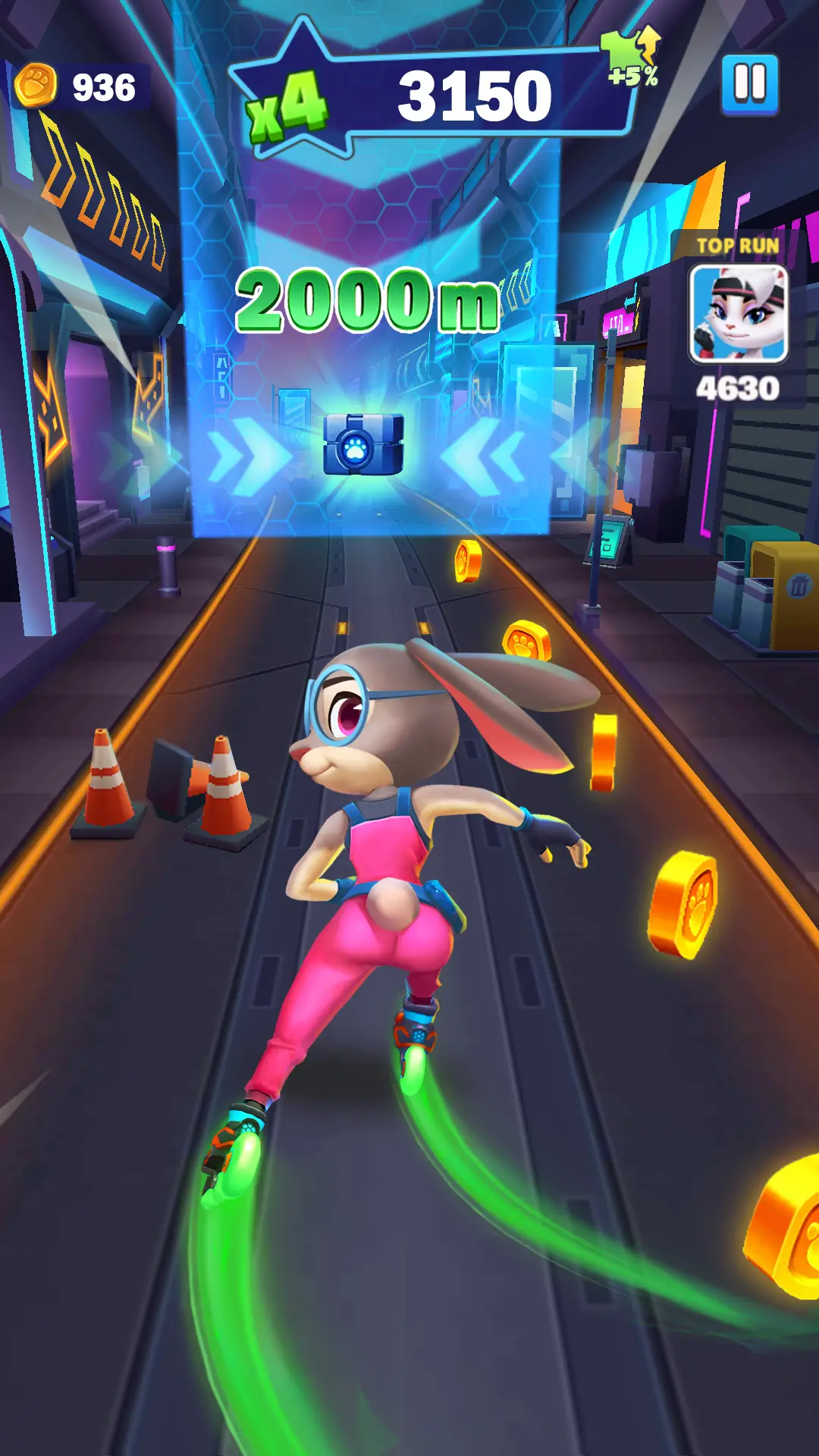 Скриншот Runner Heroes 4