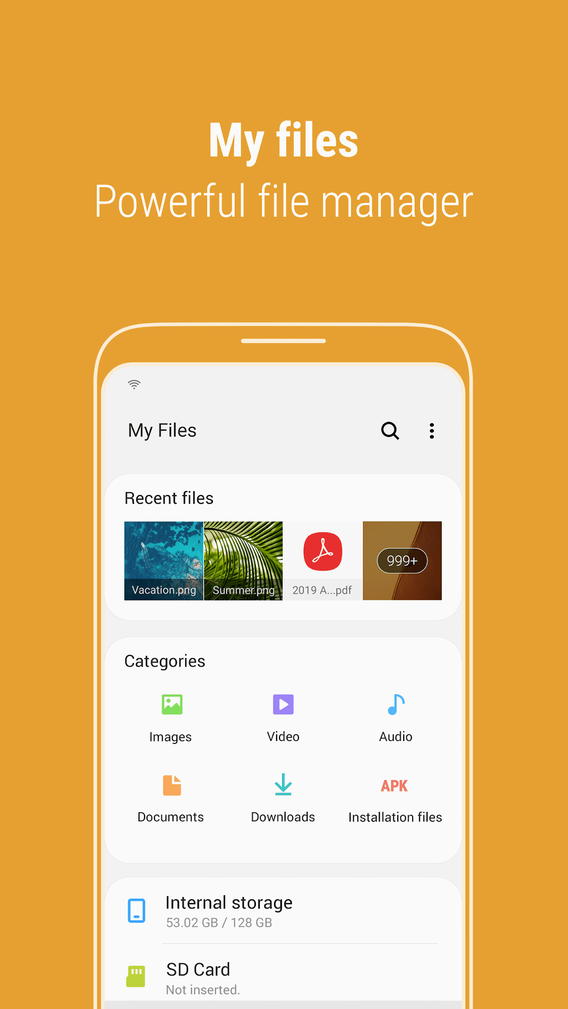 Скріншот Samsung My Files 1