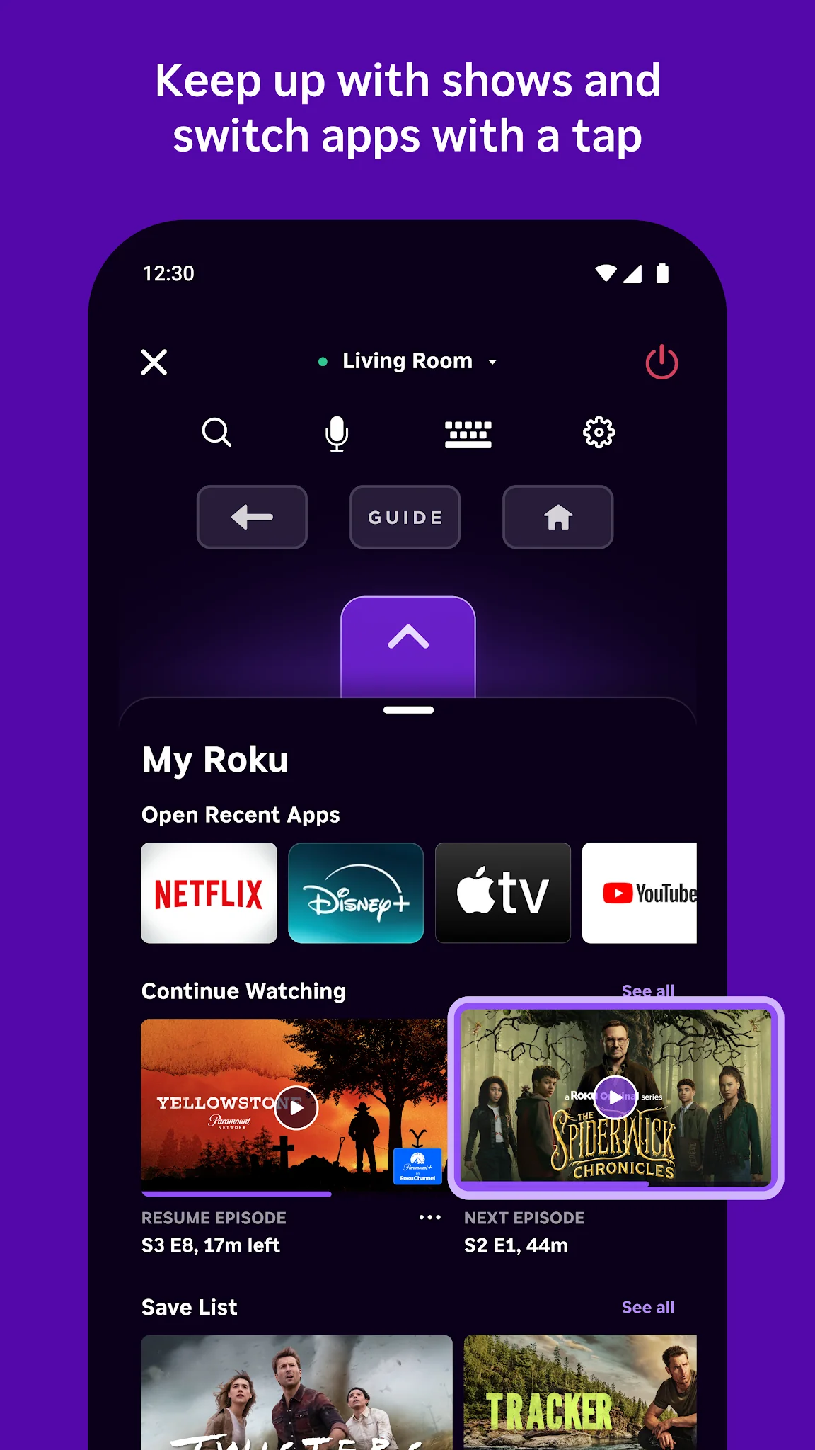 Captura de pantalla Roku 5