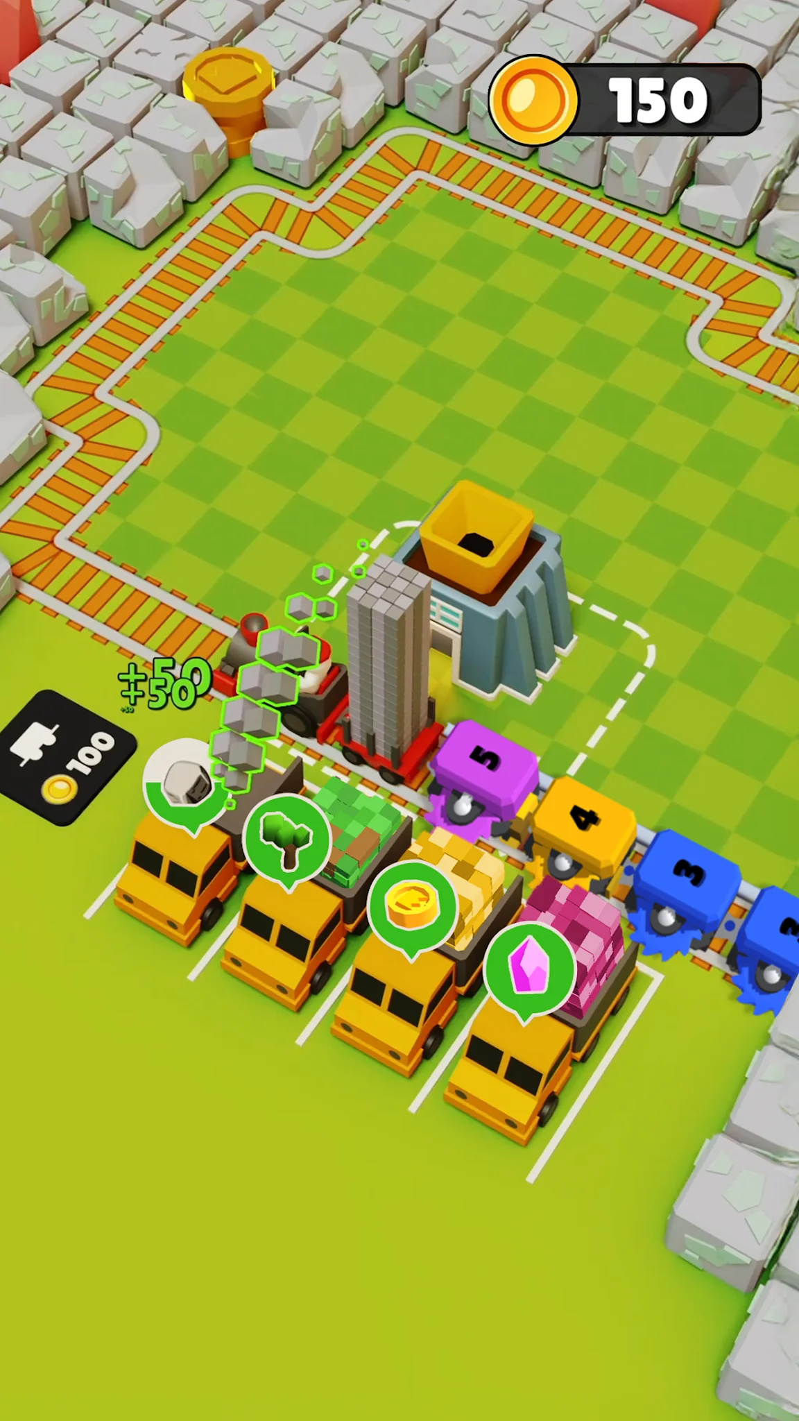 Captura de pantalla Train Miner: Juego de trenes 1