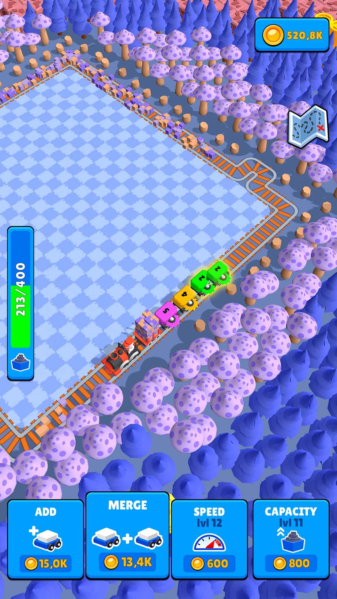 Captura de pantalla Train Miner: Juego de trenes 2
