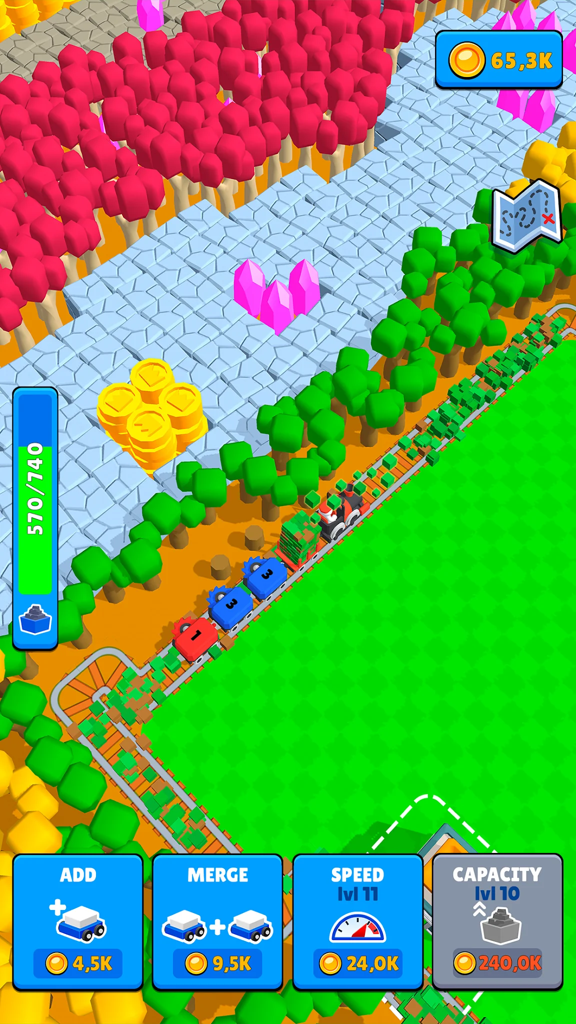 Captura de pantalla Train Miner: Juego de trenes 6