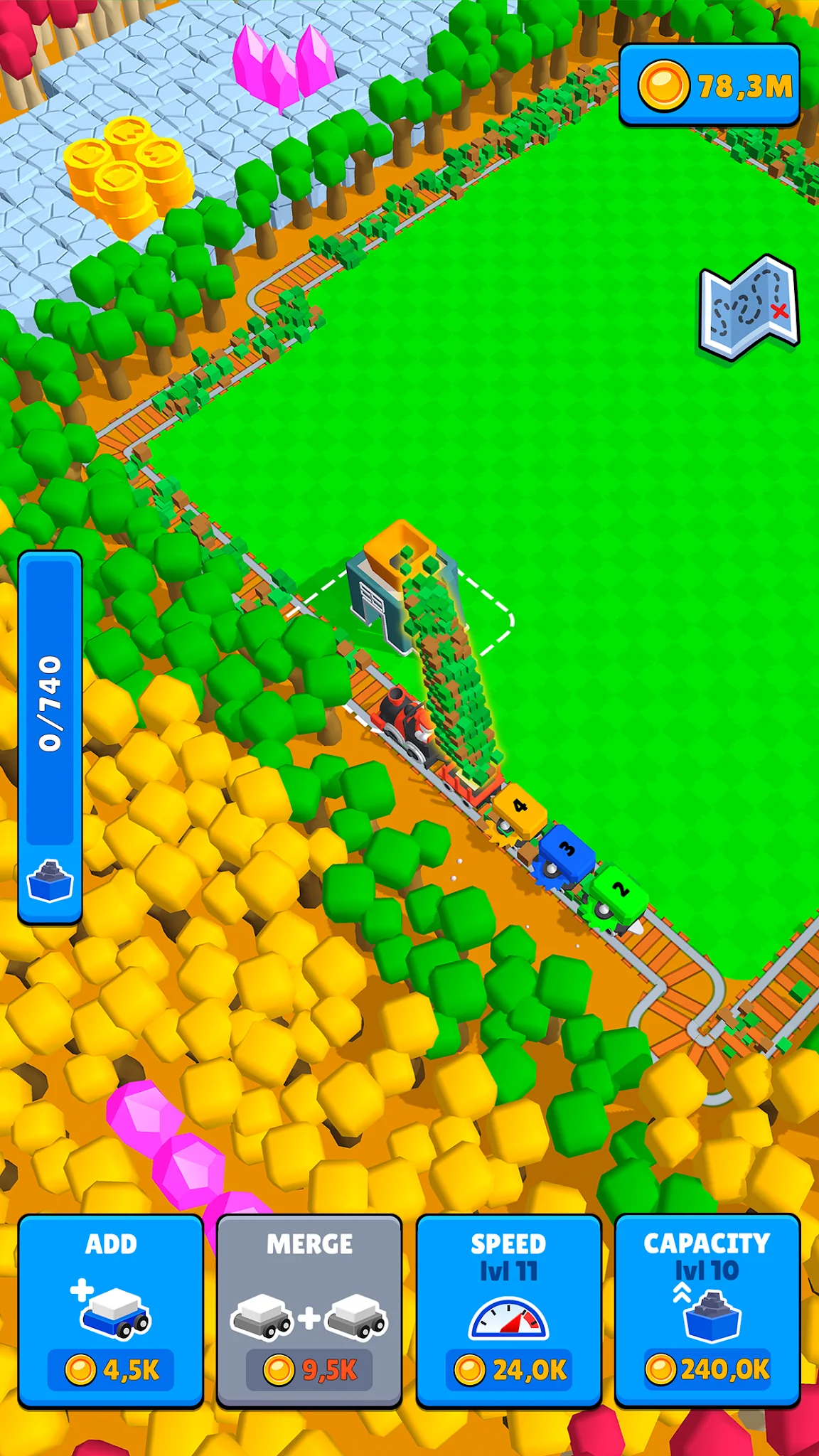 Captura de pantalla Train Miner: Juego de trenes 7