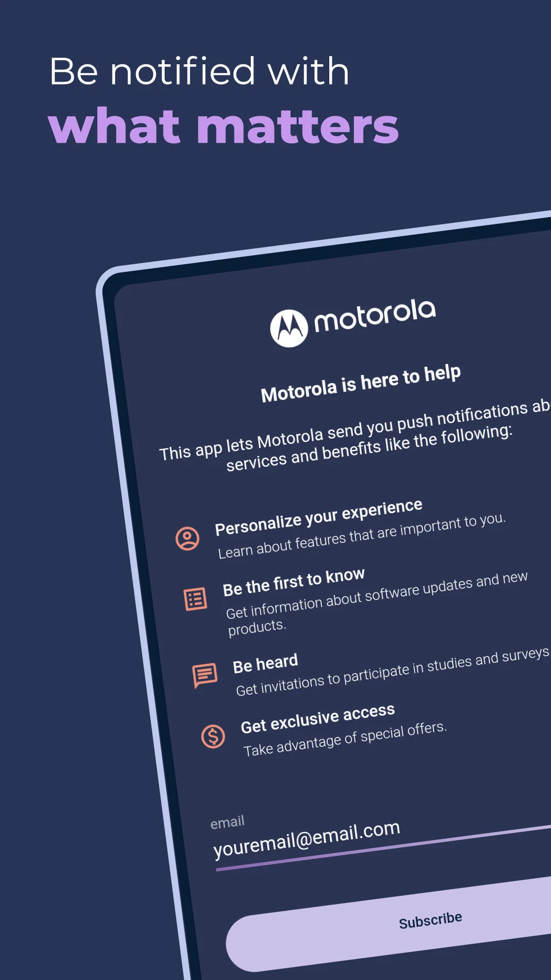 Captura de pantalla Notificaciones de Motorola 1