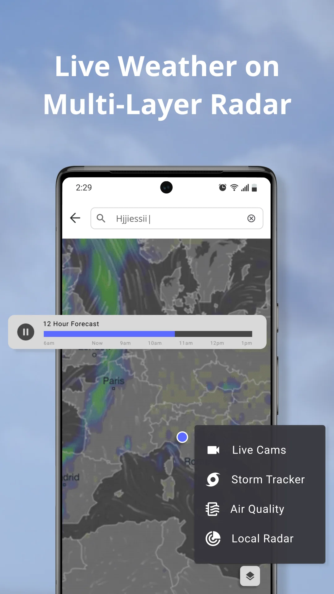 Weather Now Launcher - Radar képernyőkép 7