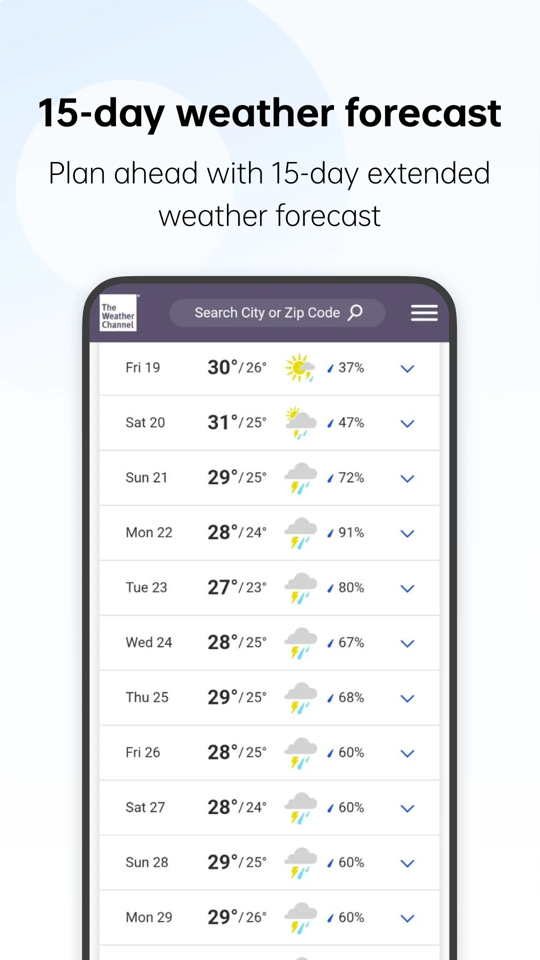 Capture d'écran WeatherService 1