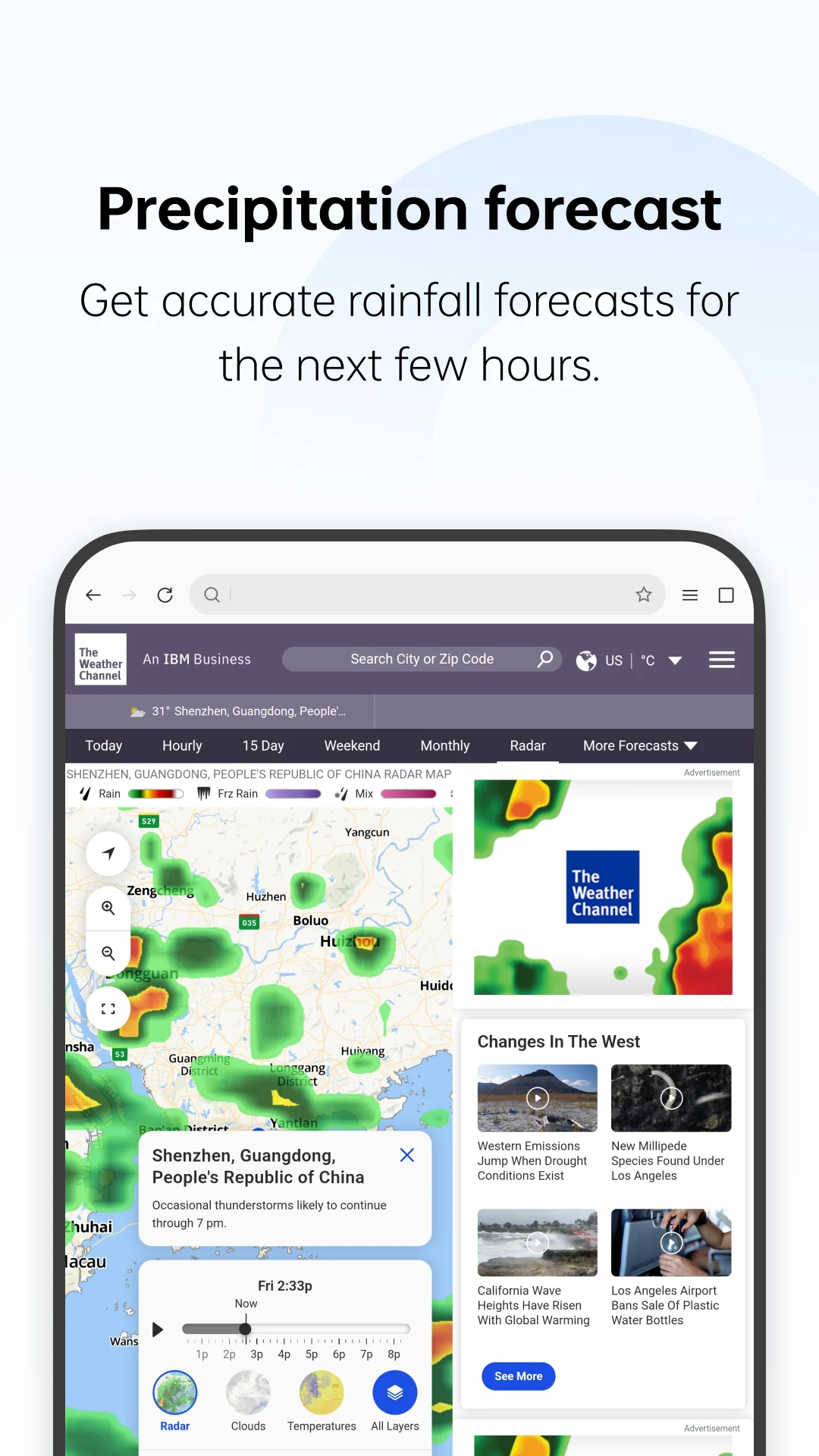 Capture d'écran WeatherService 5