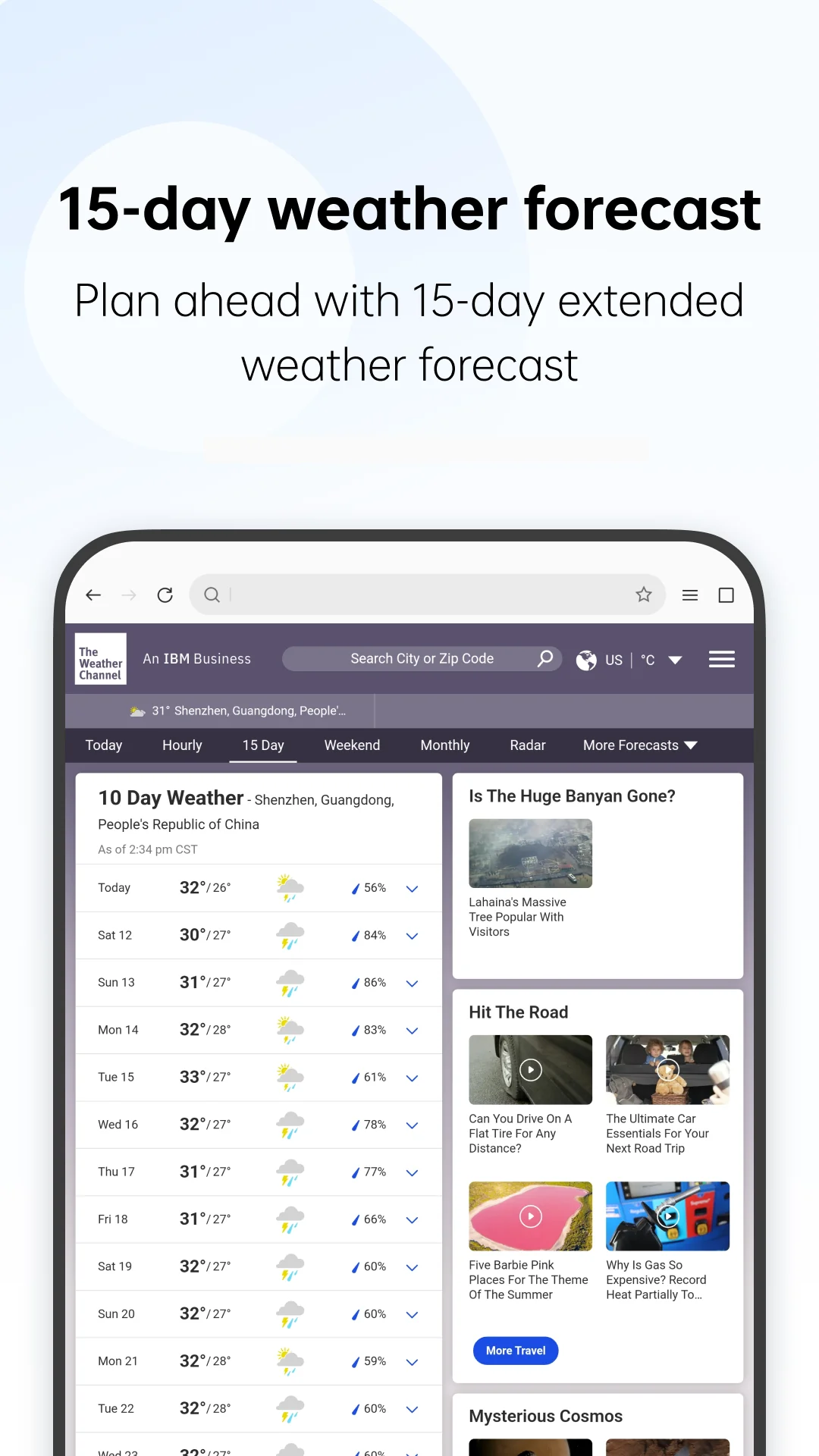 Capture d'écran WeatherService 7