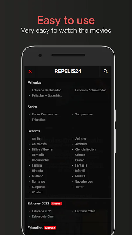 Скриншот RePelis24 App - Pelis24 Pelis 2