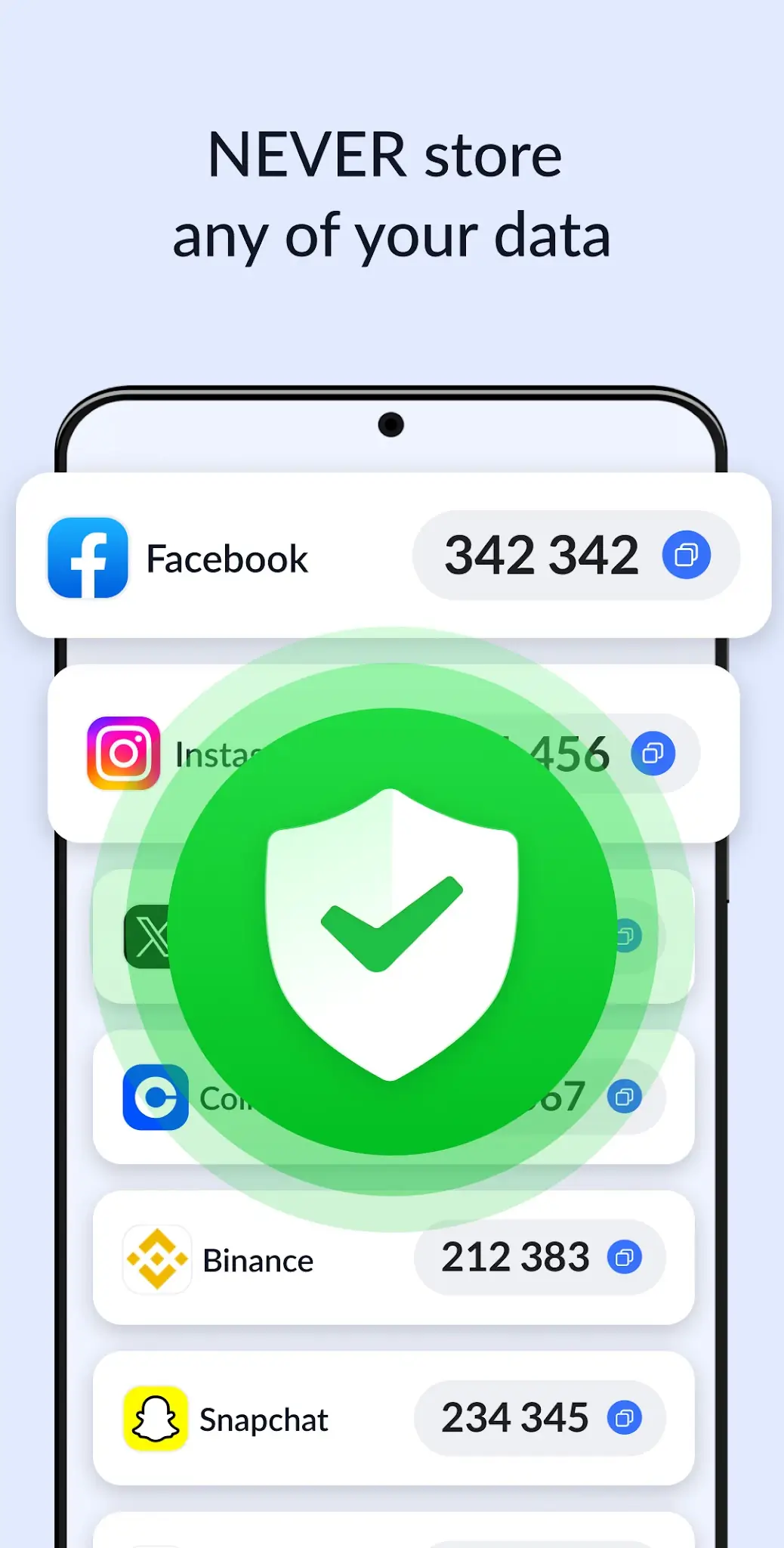لقطة شاشة تطبيق المصادقة - SafeAuth %د