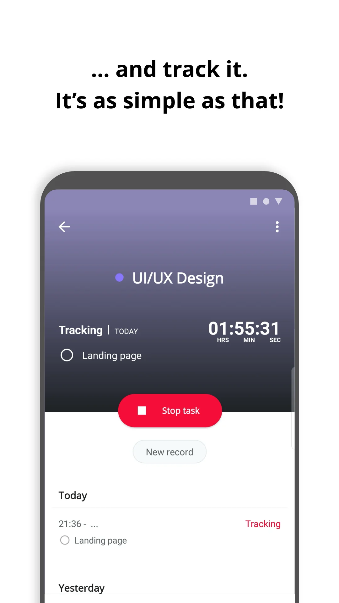 Capture d'écran Boosted Time Tracker 4