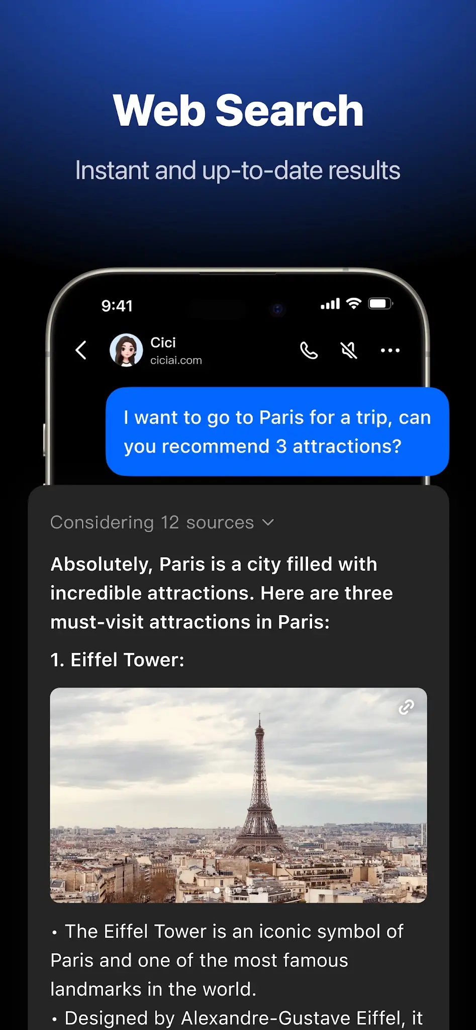 Ekran Görüntüsü Cici: Smart AI assistant 5