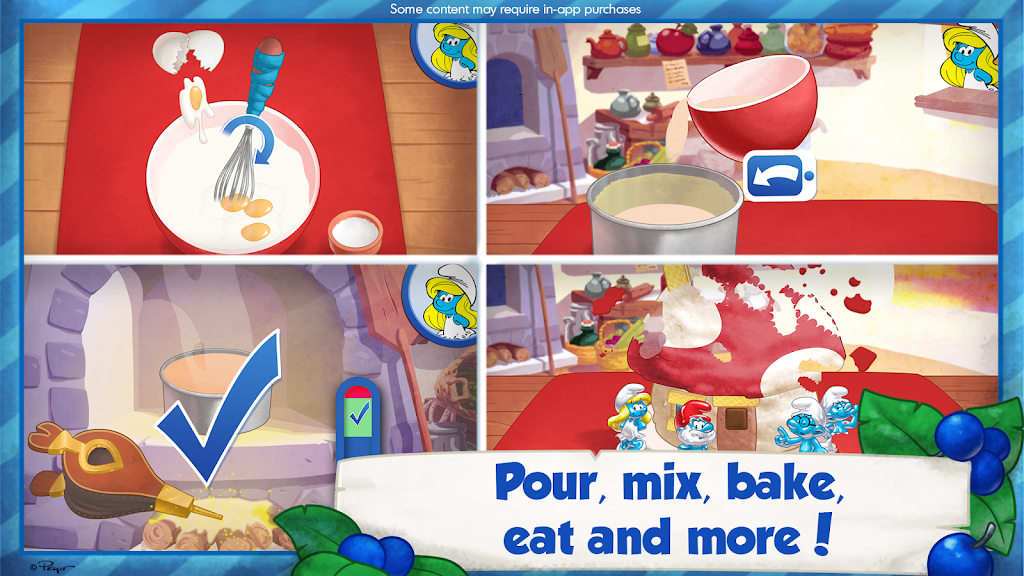 Capture d'écran The Smurfs Bakery 2
