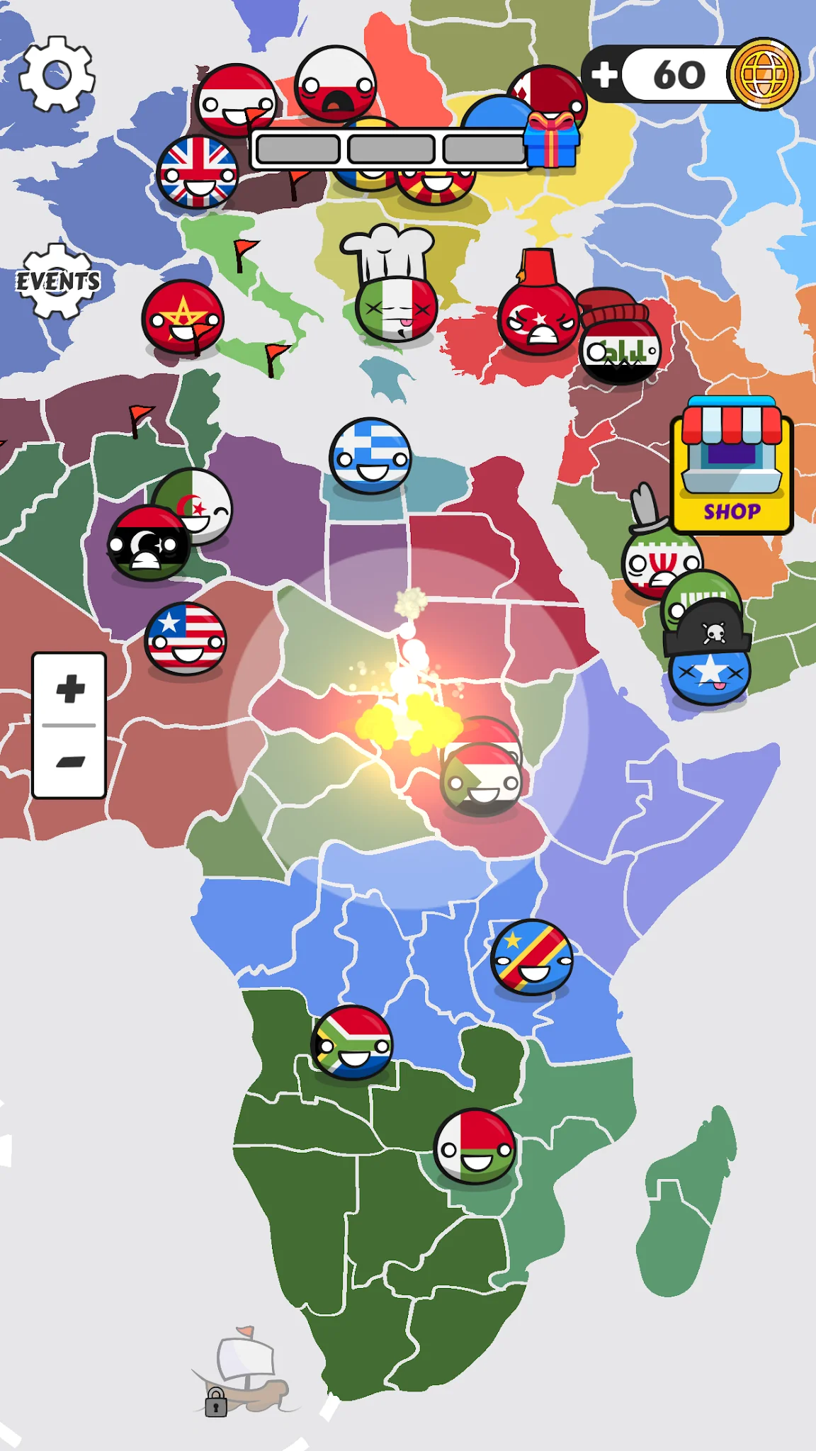 ภาพหน้าจอ Country Balls: World War 4