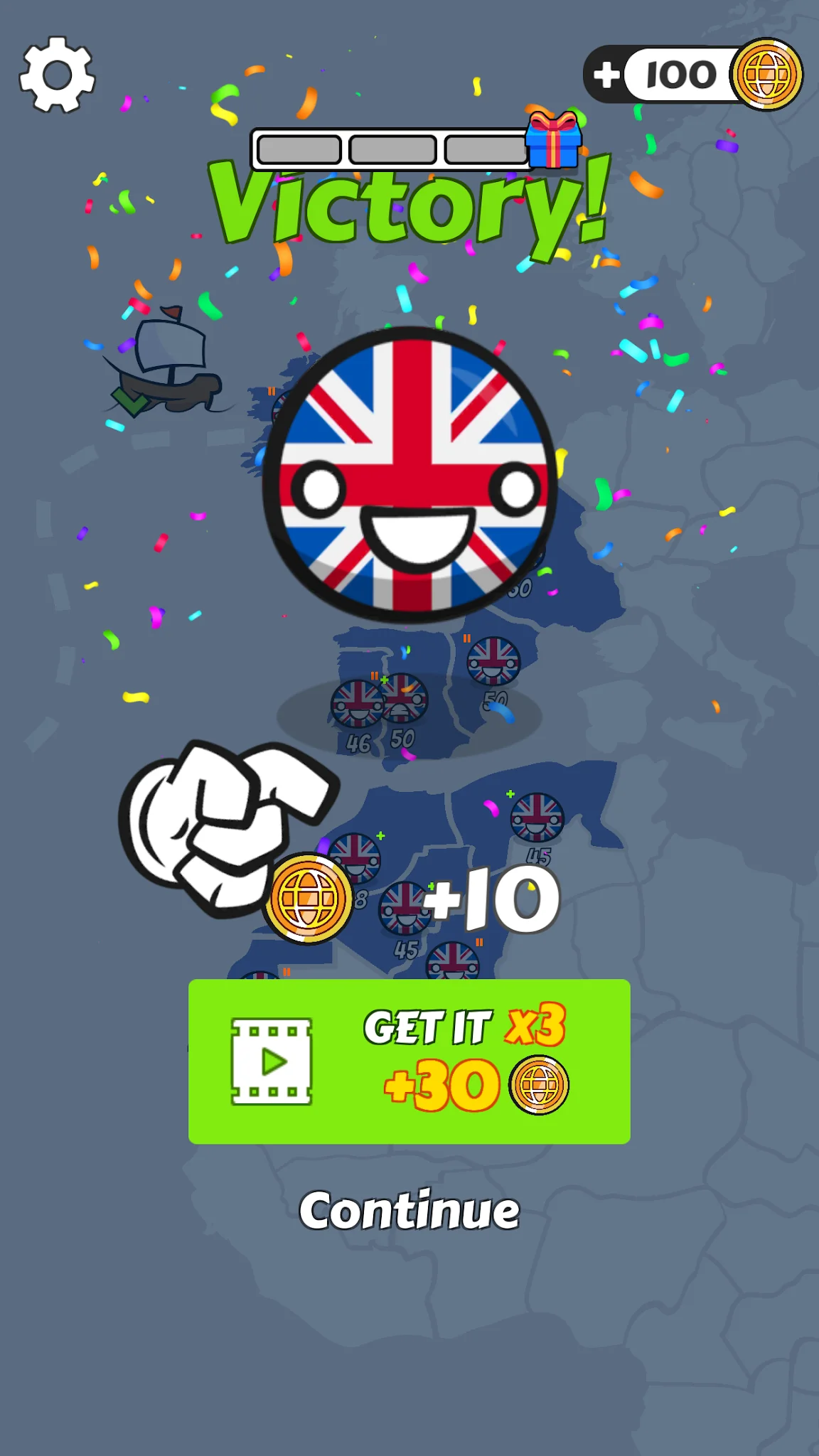 ภาพหน้าจอ Country Balls: World War 5