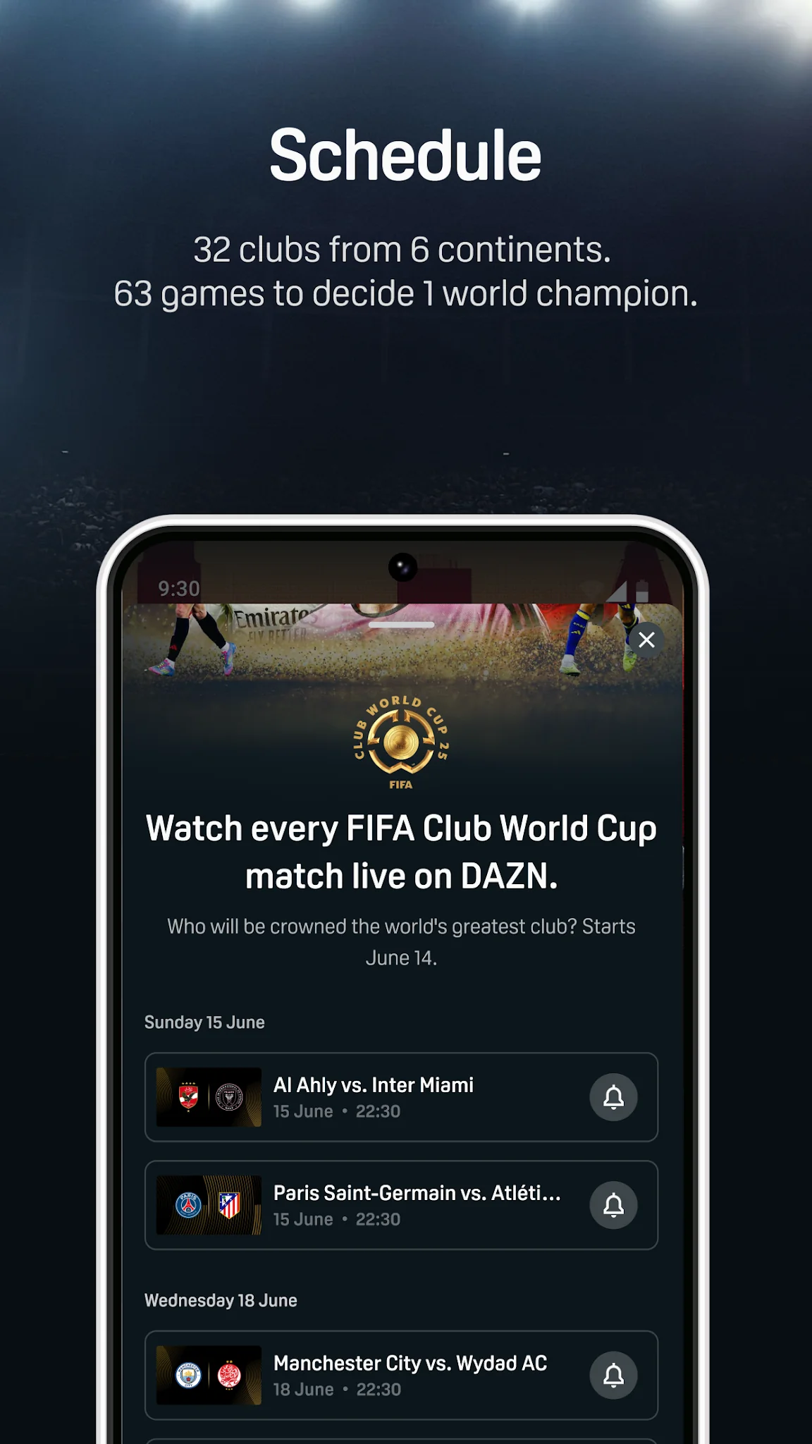 DAZN - Watch Live Sports képernyőkép 3