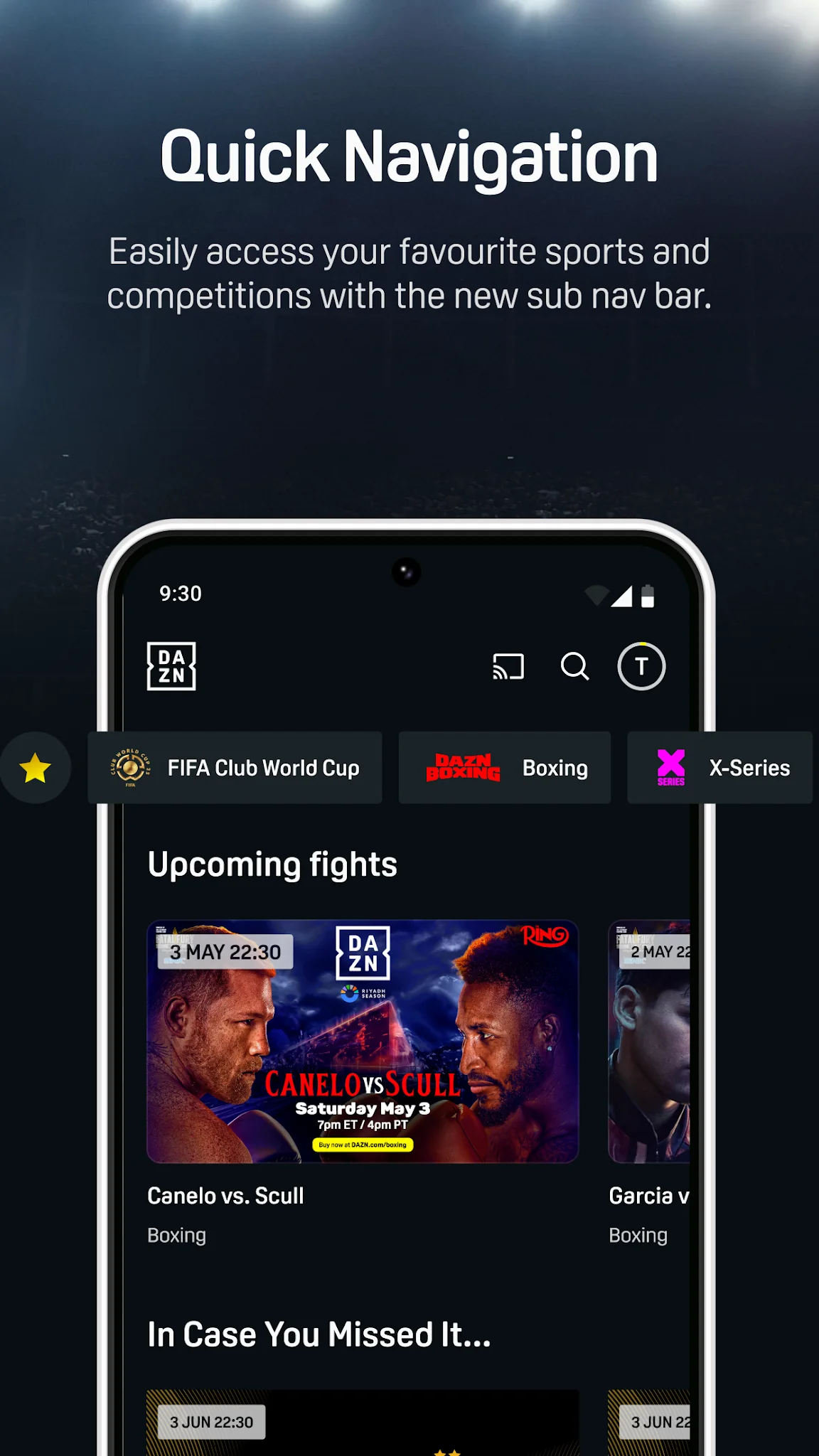 DAZN - Watch Live Sports képernyőkép 5