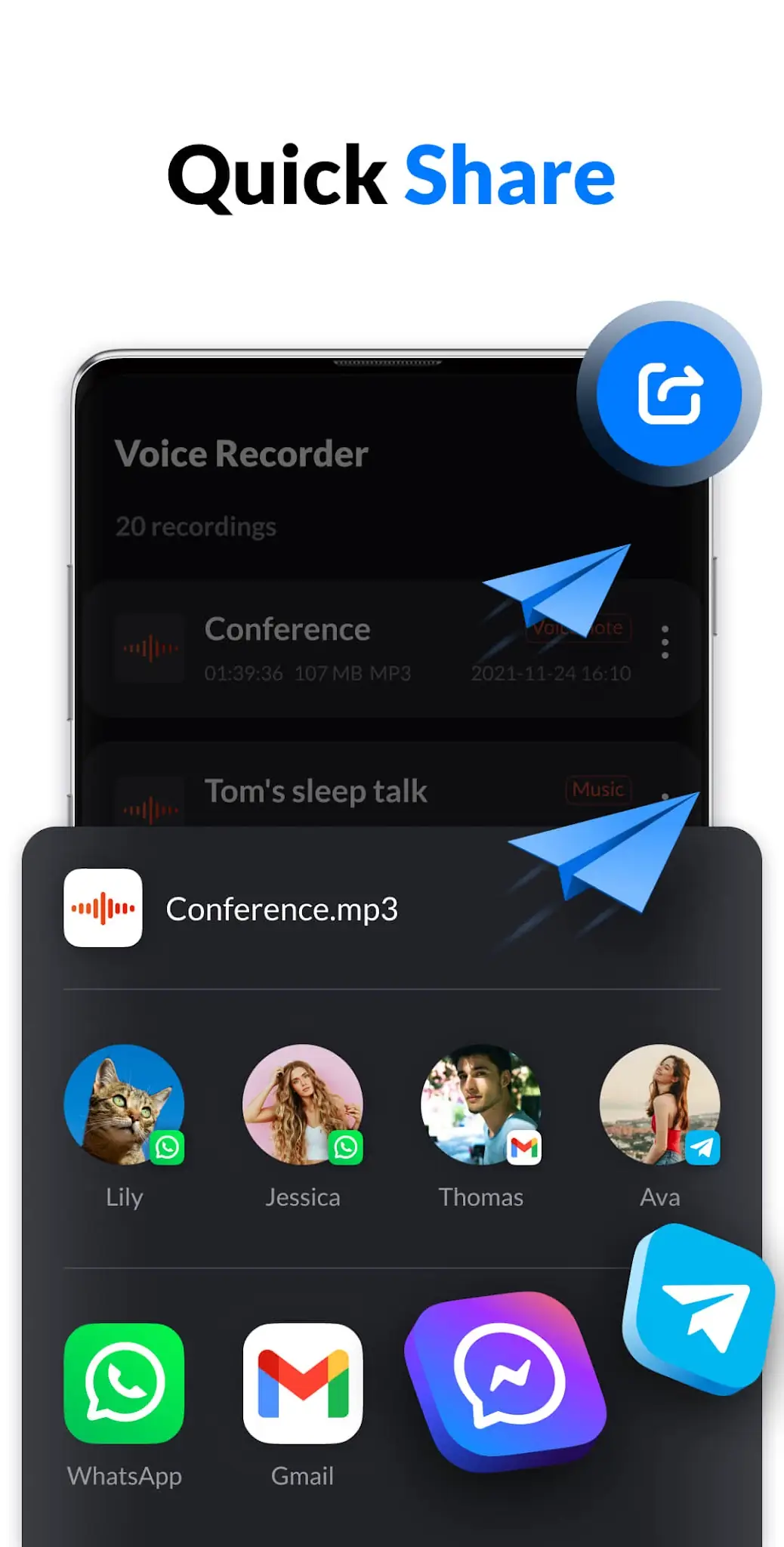 Captură de ecran Voice Recorder & Voice Memos 8