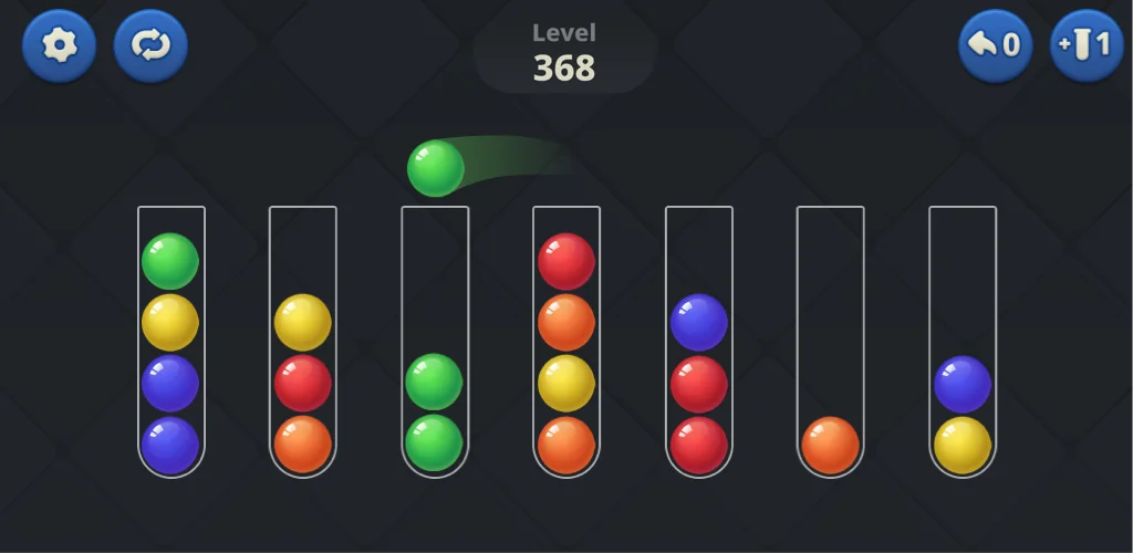 Ball Sort jogo arte da capa para Android