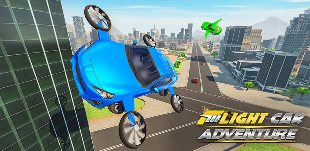 Flying Car Simulator: Car Game Spiel Titelbild für Android