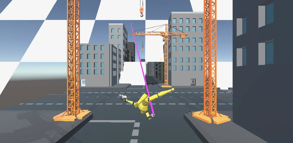 Grapple Hook Hero : Zip Action เกม ภาพปกสำหรับ Android