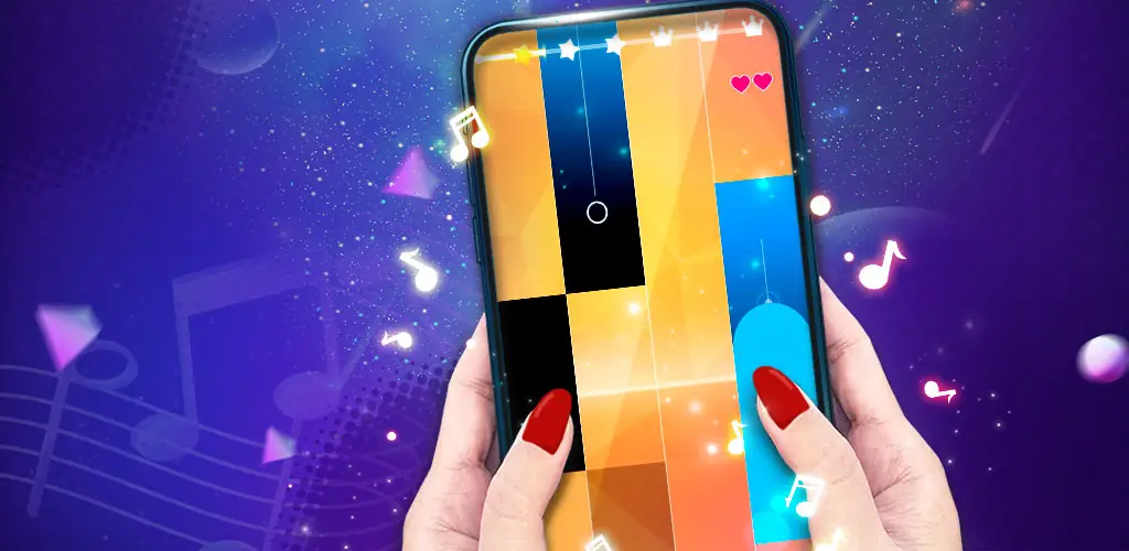 粉色音乐钢琴：节奏游戏 · 歌曲游戏 游戏 Android 封面艺术