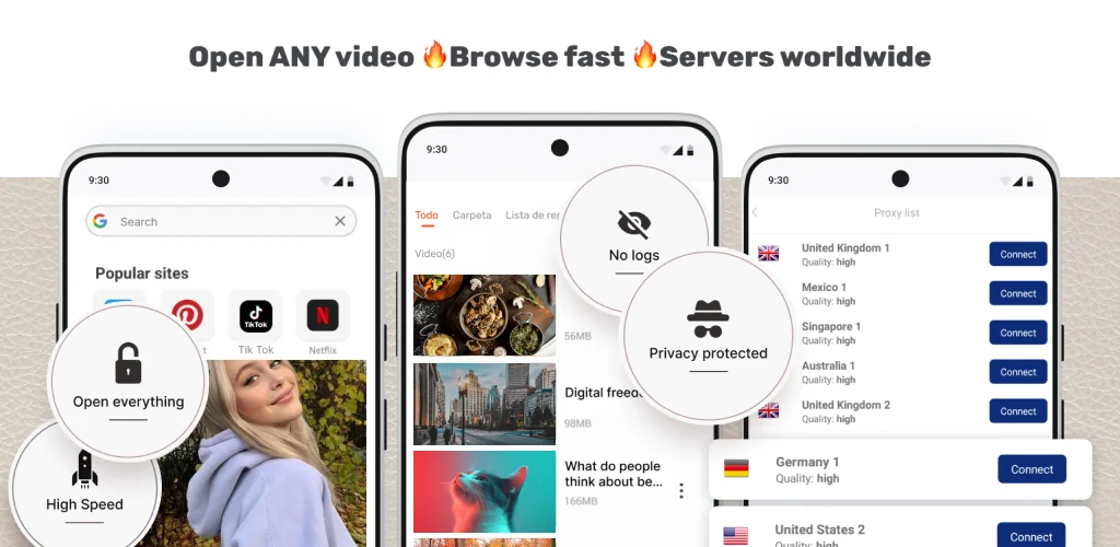 Proxy Browser képernyőkép 1