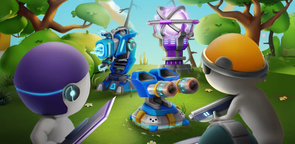 ‏: دفاع عن الأبراجRaid Rush لعبة غلاف فني للأندرويد