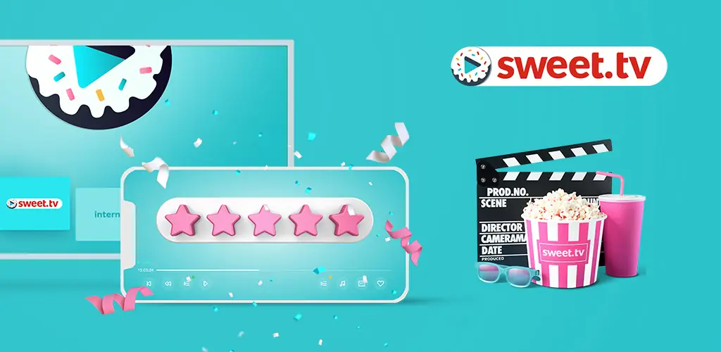 SWEET.TV aplicativo arte da capa para Android