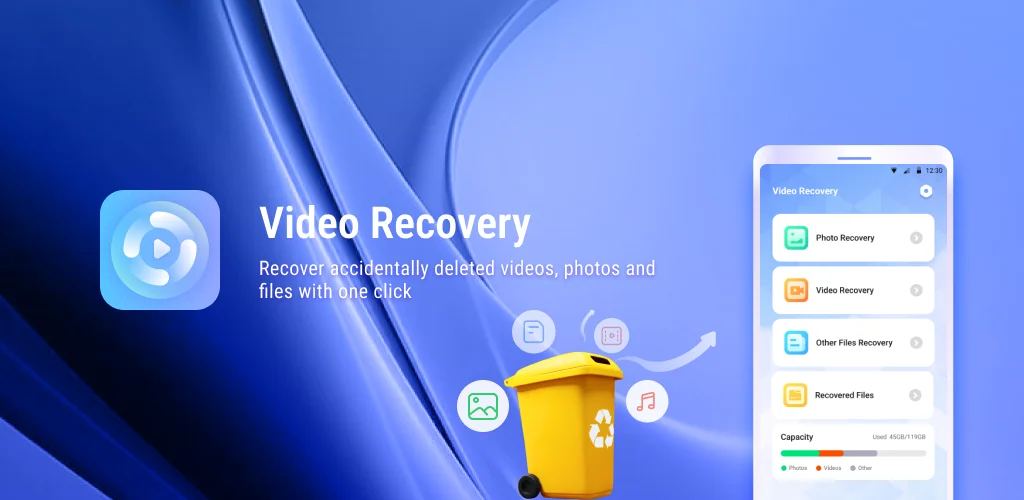 android için Video Recovery&Recover Photo uygulama kapak resmi