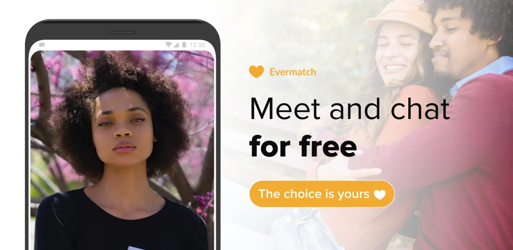 Знакомства и общение Evermatch приложение обложка для Android