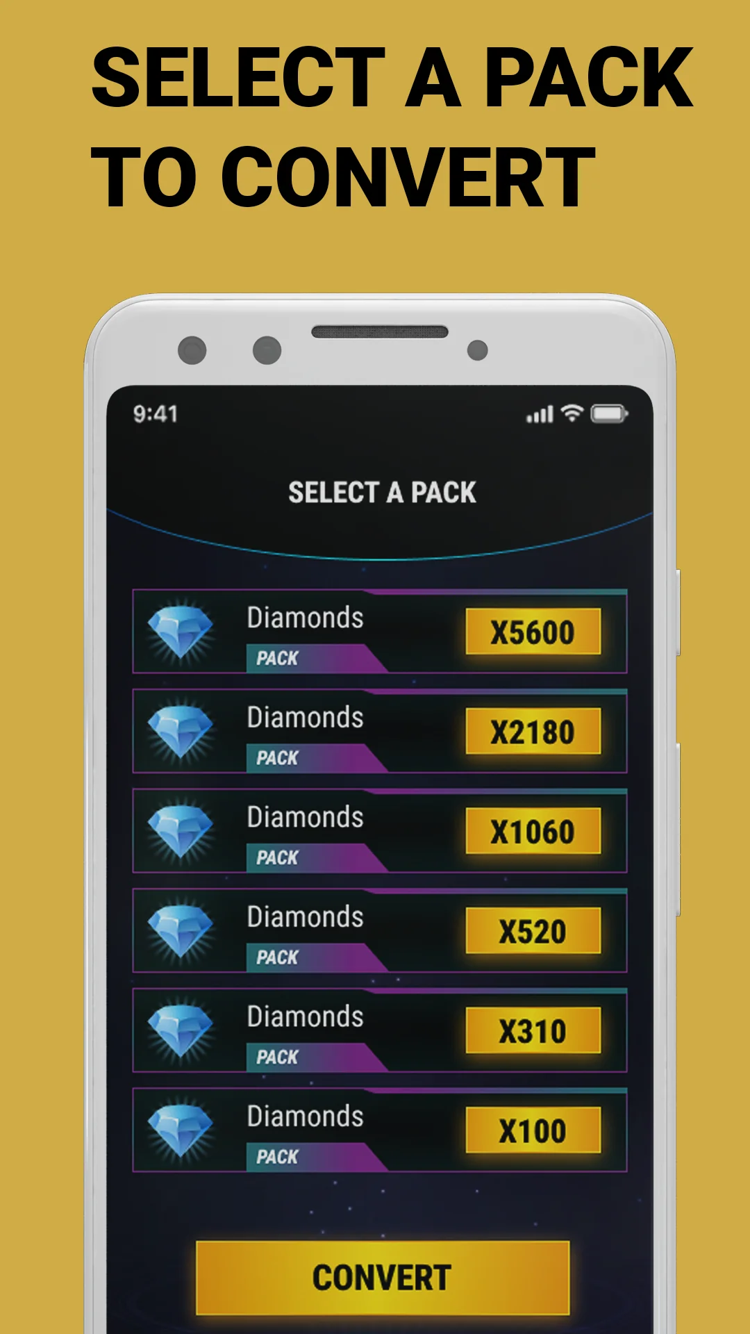 Captura de pantalla FFCalc | Diamonds Calc Convert 2