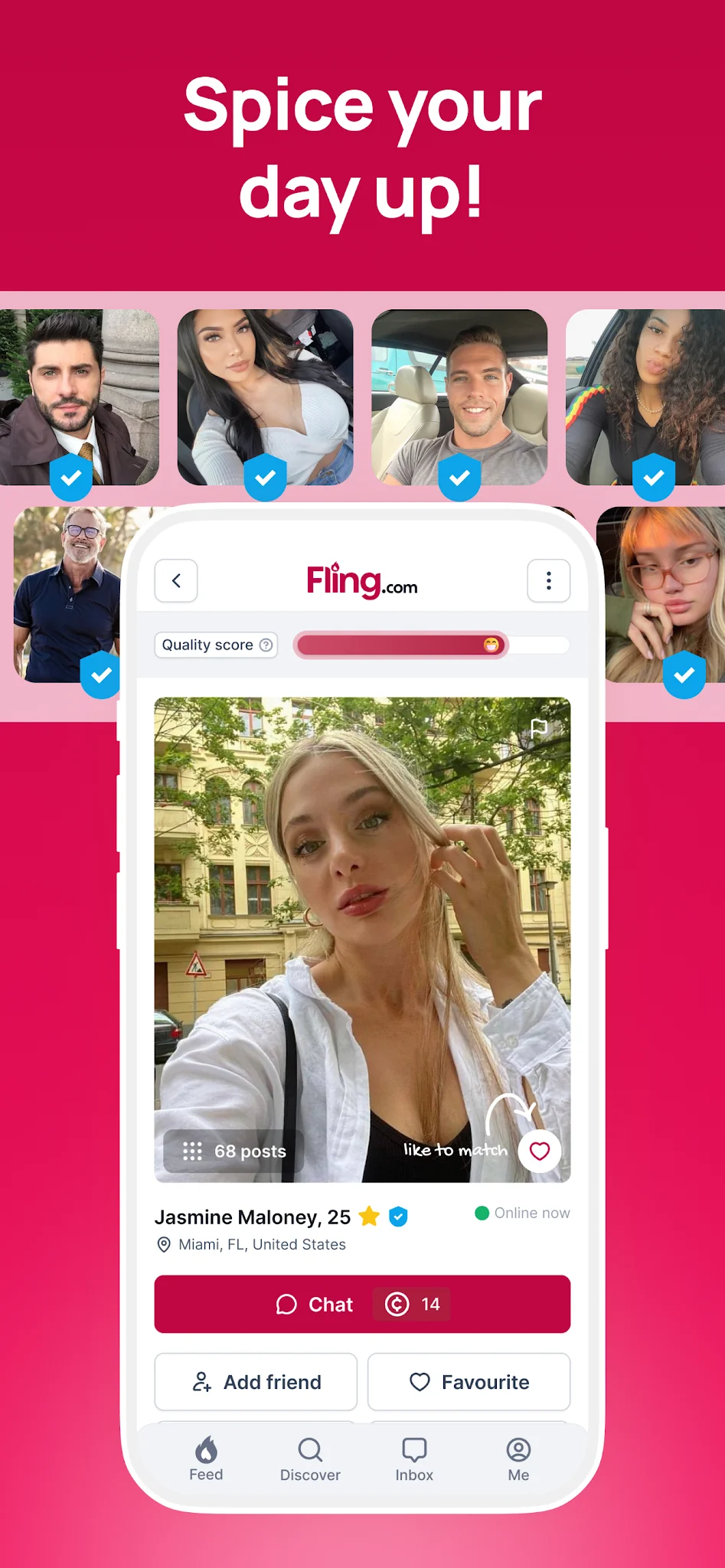 Captură de ecran Fling Dating App 3