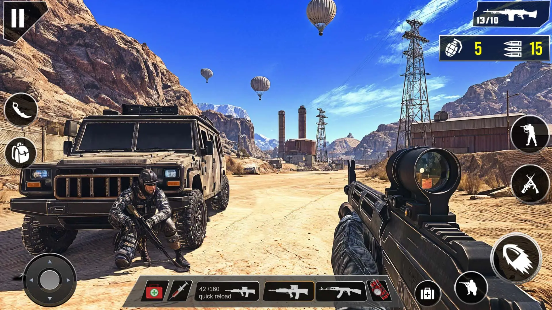 Ekran Görüntüsü Fps Komando Silah Oyunlar 3D 6
