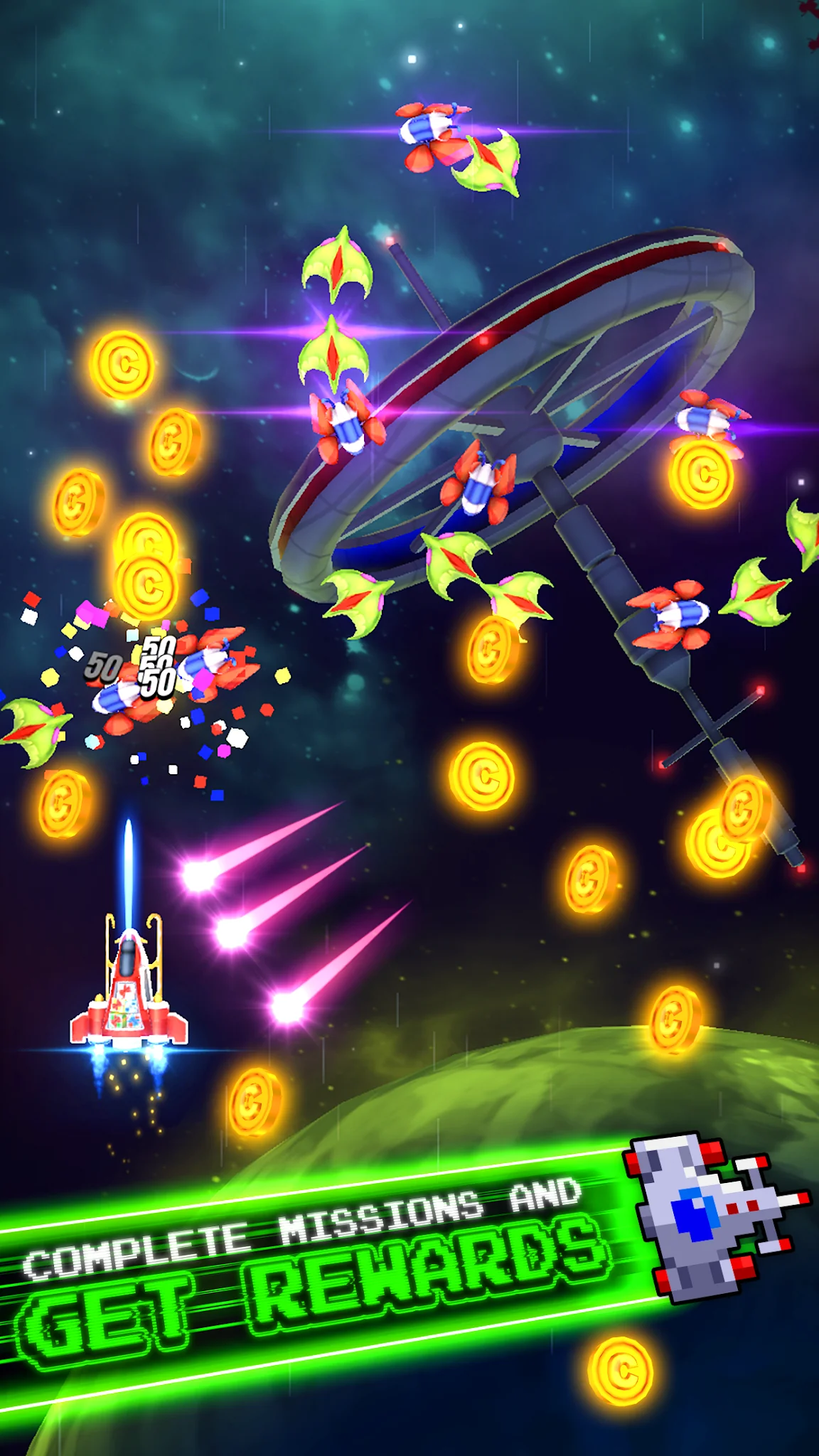 Zrzut ekranu Galaga Wars 4