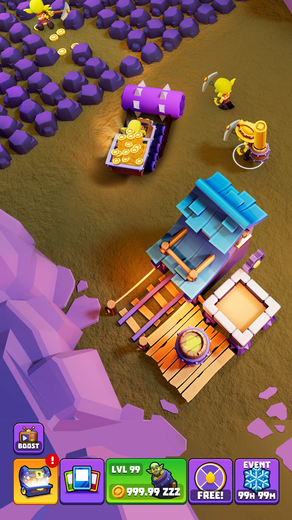 Snímek obrazovky Gold and Goblins: Mining Games 4