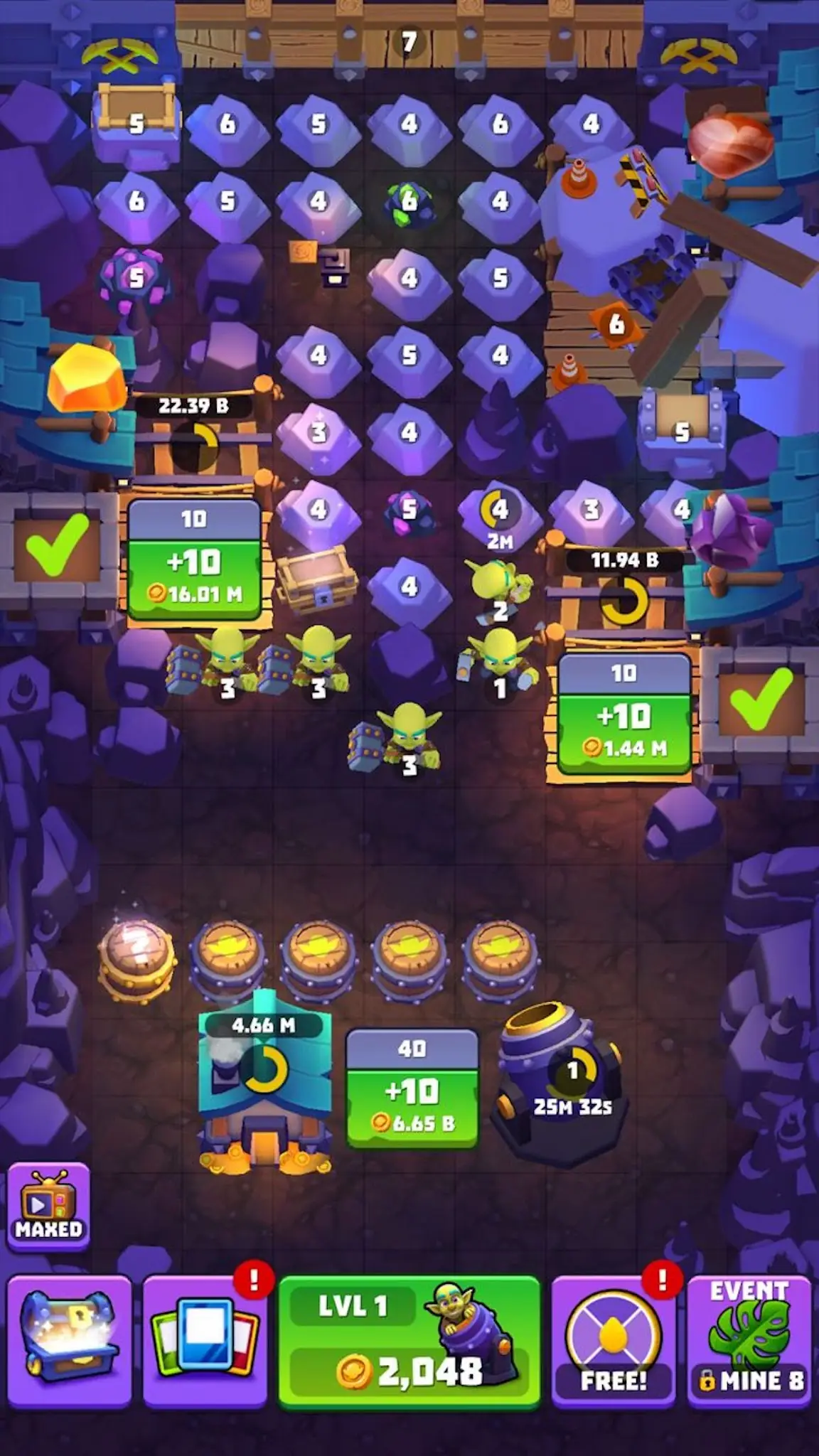 Snímek obrazovky Gold and Goblins: Mining Games 5