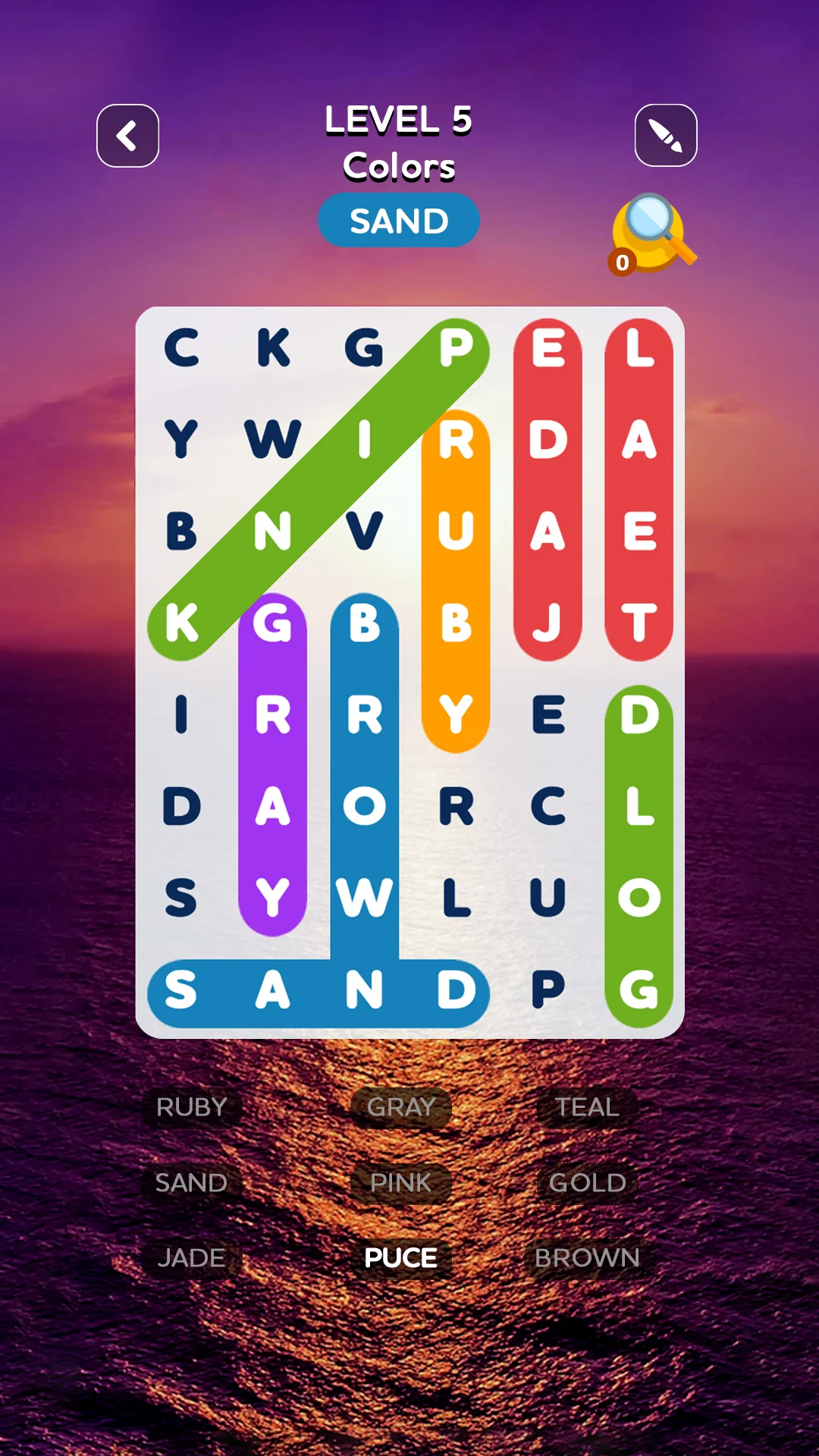 Zrzut ekranu Word Search 1