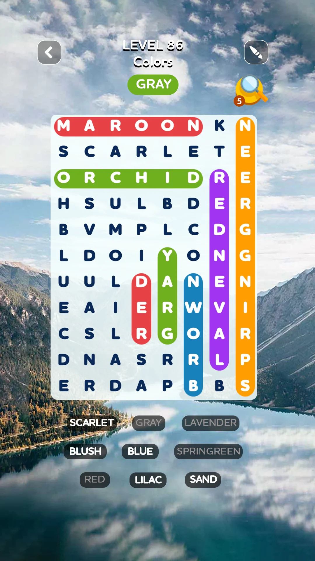 Zrzut ekranu Word Search 4