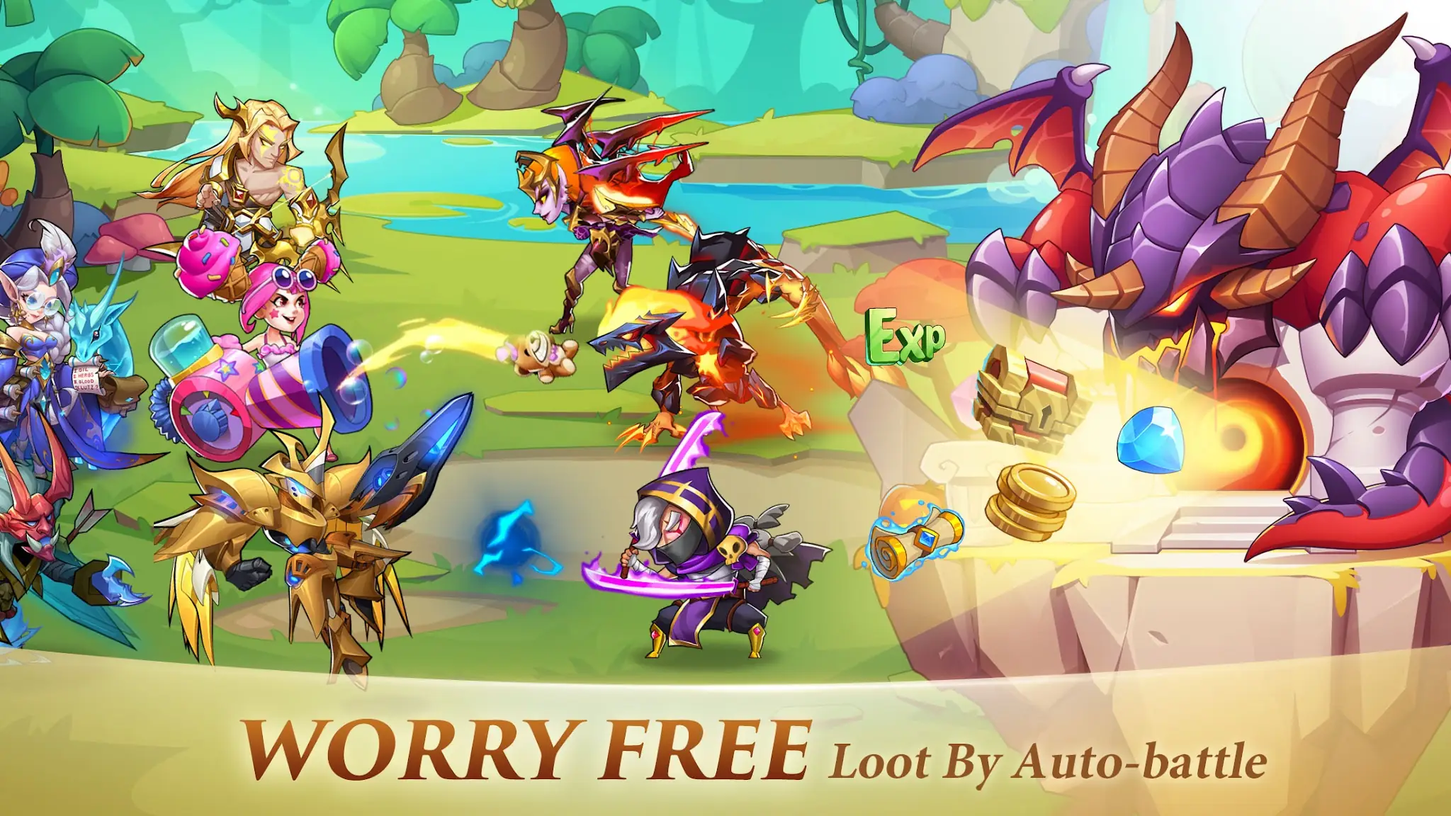 Скриншот Idle Heroes 3