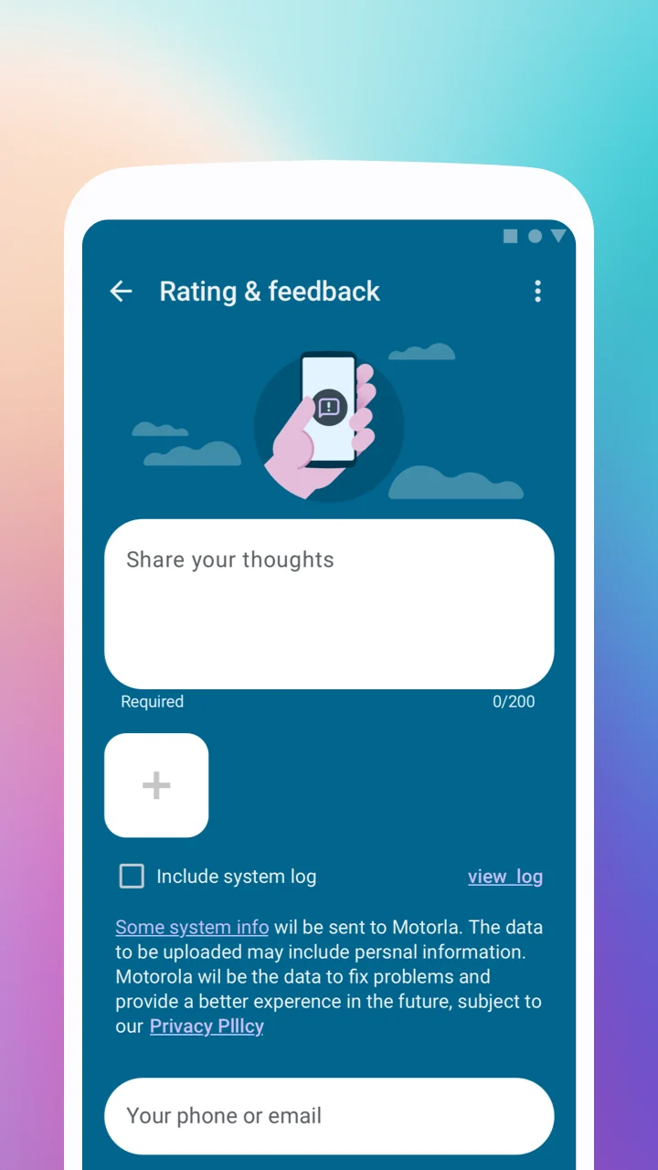 Captura de tela Moto Feedback 3