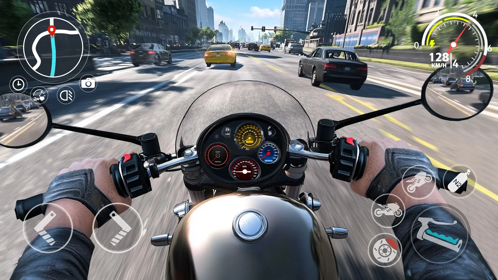 Снимка на екрана Moto Race Go 4