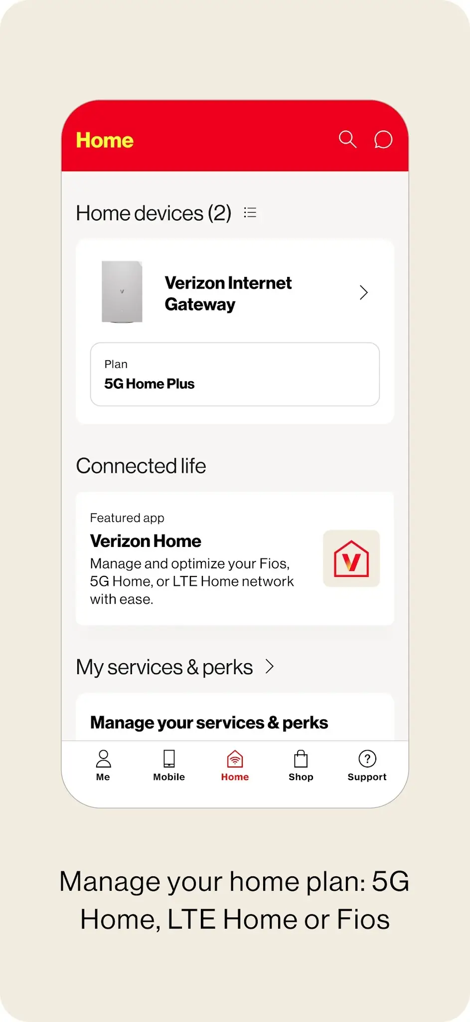 Ekran Görüntüsü My Verizon 3