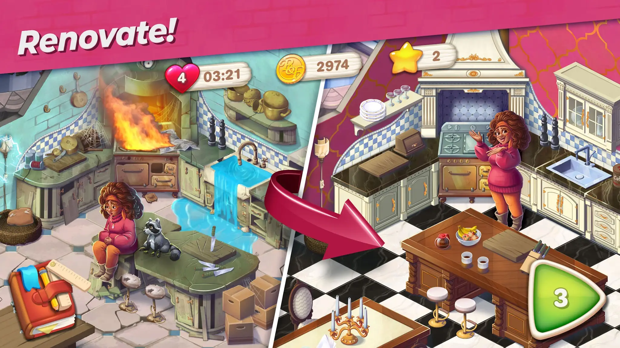 Captura de tela Penny & Flo: Home Renovation 2