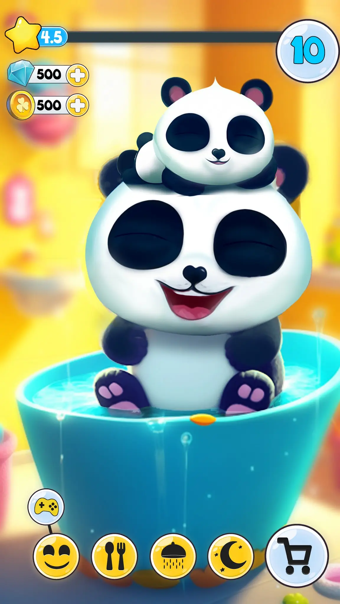 Captură de ecran Pu My talking panda, pet care 2