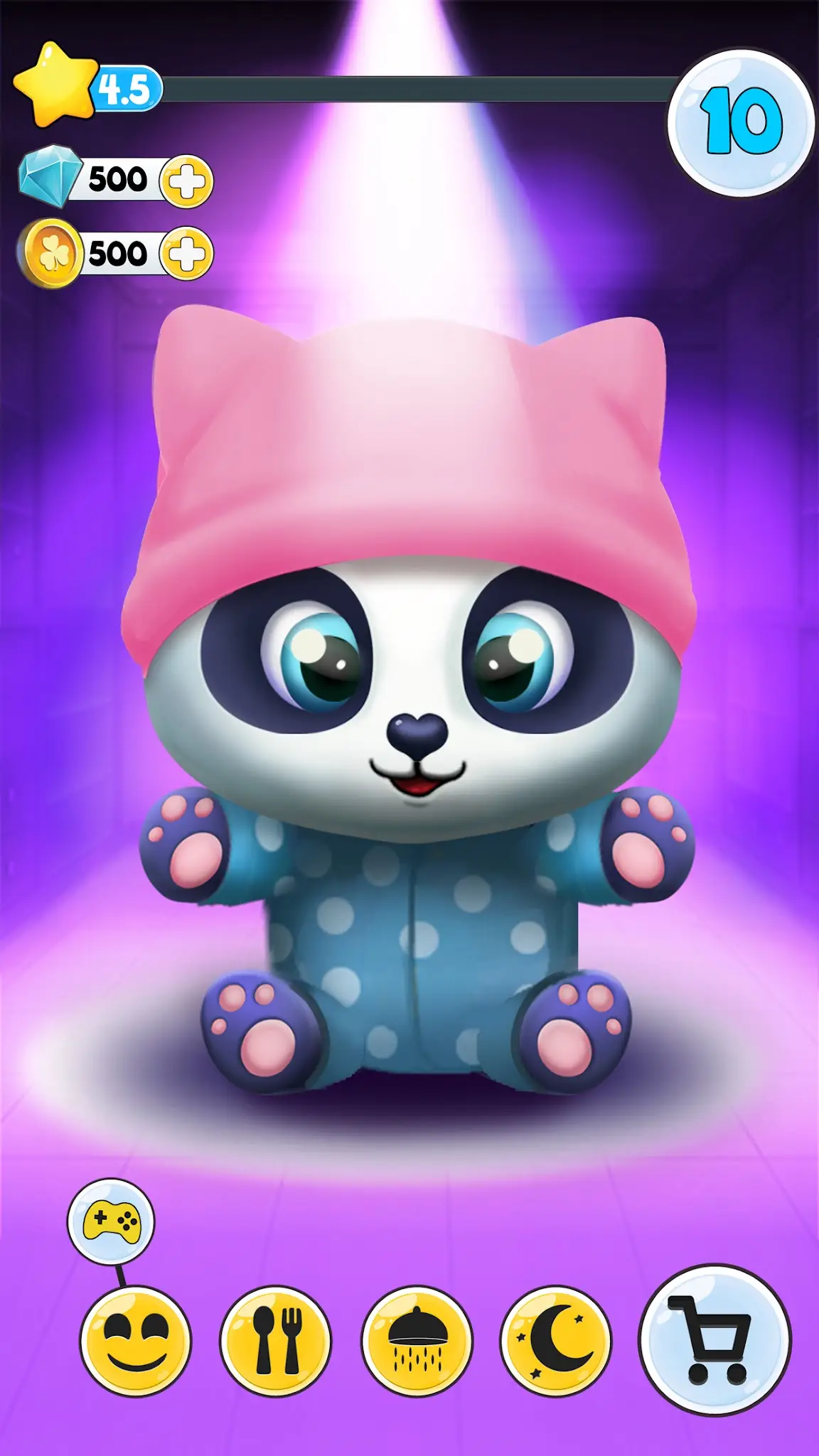 Captură de ecran Pu My talking panda, pet care 7